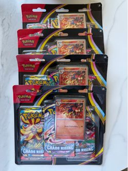 Pokémon Chaos Rising 3-Pack Blisters with Charmeleon Promo