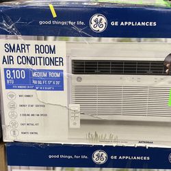 8,000 BTU 115-Volt Smart Window Air Conditioner with WiFi and Remote in White, ENERGY STAR 