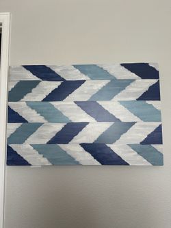 Chevron Canvas Wall Art (36x24)