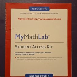 MyMathLab Student Acess Kit