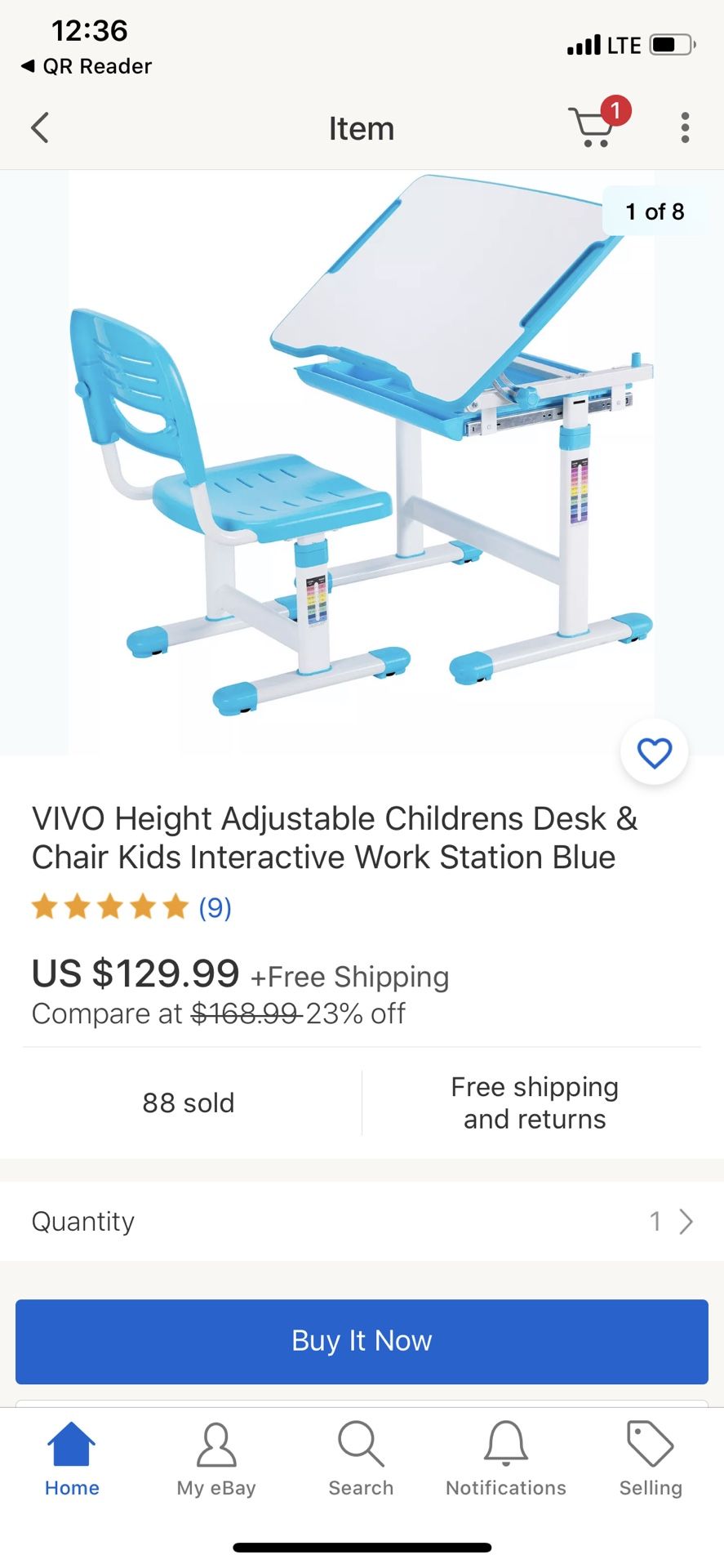 Adjustable kids interactive desk and chair set
