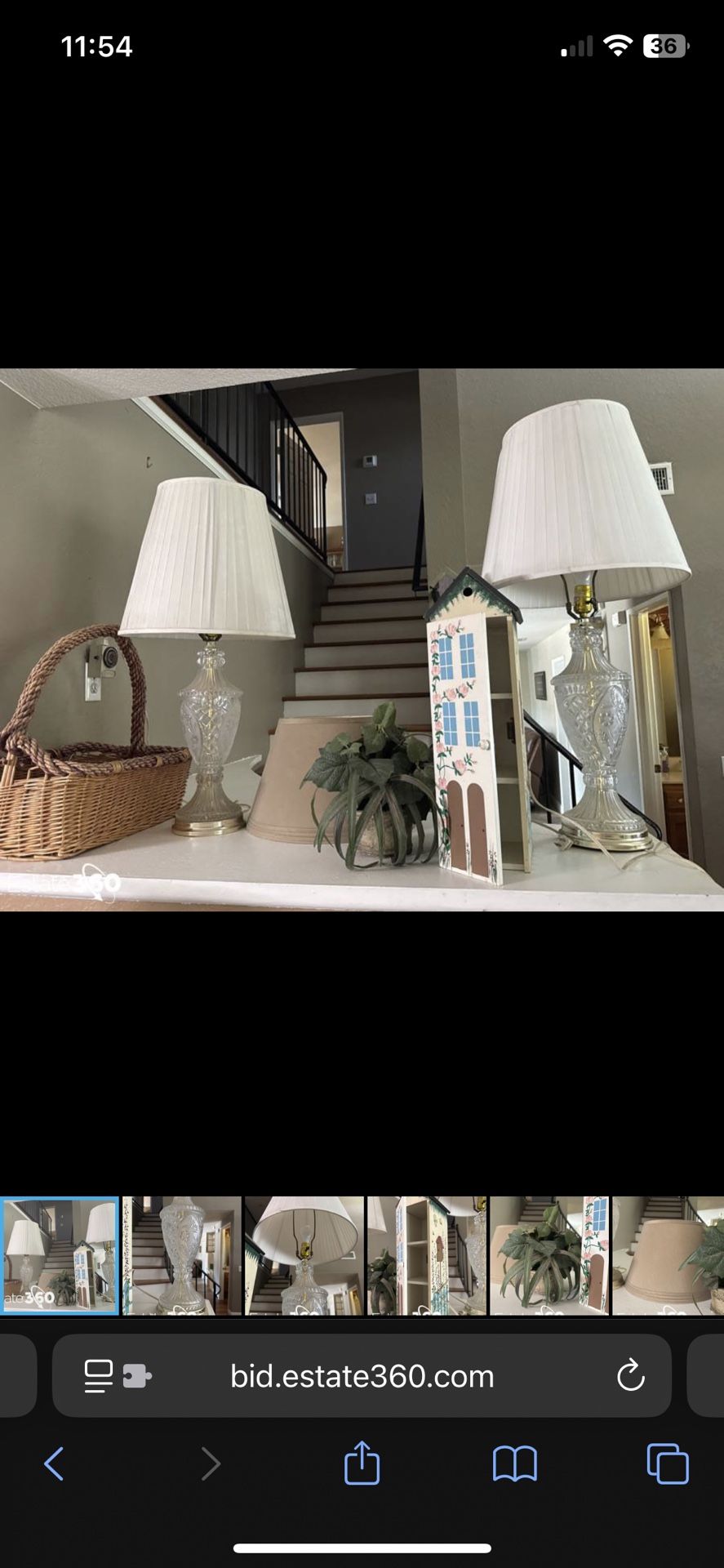 Hollywood Regency Crystal Table Lamps