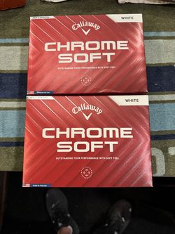 2 Dozen brand new Callaway Chrome Soft golf balls