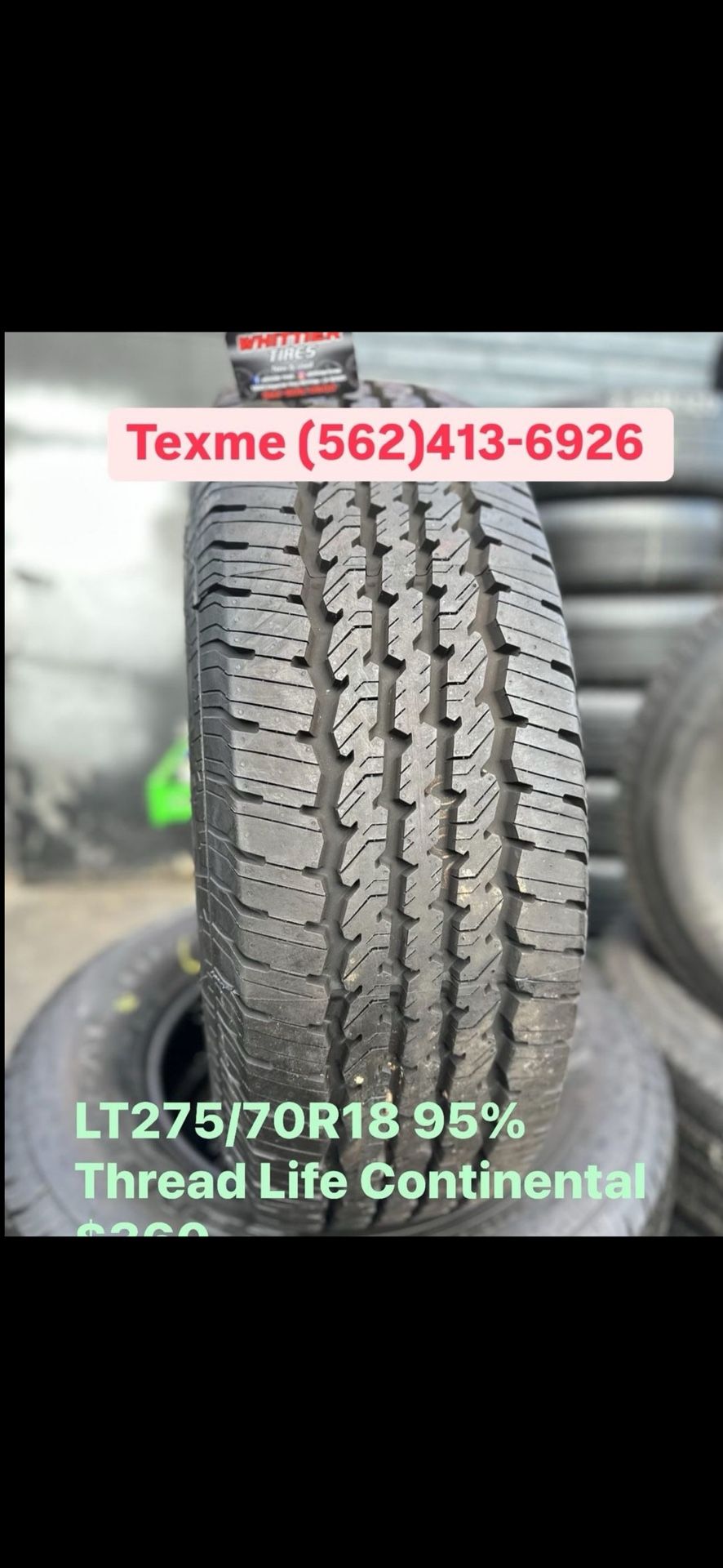 LT275 /70 /18 CONTINENTAL