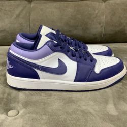 Air Jordan 1 Low (Purple - Size 9 in Men’s)