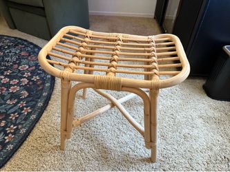 Rattan foot stool brand new