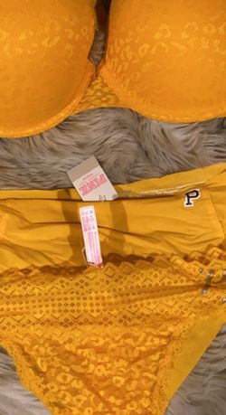 Pink Push Up Bra Set