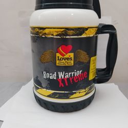 Loves Road Warriors Xtreme huge 64 oz rare drink mug thermos with lid