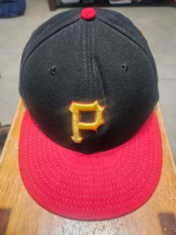 Pittsburgh Pirates MLB Black W/Red Brim 59 fifty