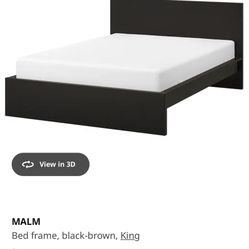 King Size Bed Frame (IKEA - MALM design)