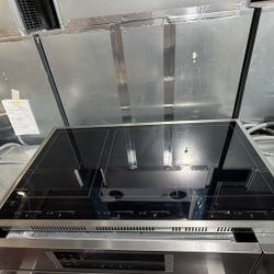 JennAir Oblivion Glass Series  JIC4736HB 36 Inch Induction Cooktop with 6 Element Burners, Glass Surface, Dynamic Elements, Magnetic Induction, Pan De