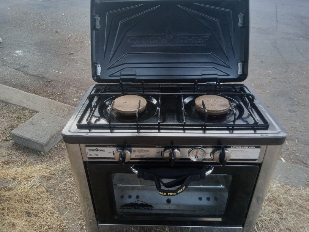 CAMP CHEF COVEN PORTABLE PROPANE STOVETOP/OVEN