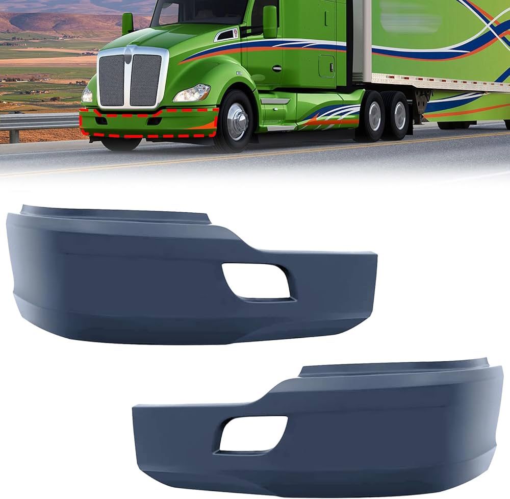 PENSUN Front Bumper Cover Complete Driver Passenger Fit For Kenworth T(contact info removed)-2021
