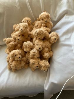 Plush teddy bear keychains/purse charms