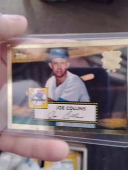 Signed Joe Collins NY Yankees card