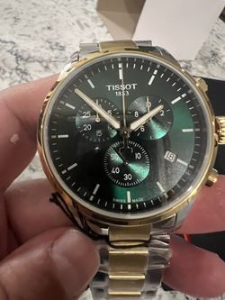 Men’s Tissot Swiss Chrono Xl Classic (green Bezel)