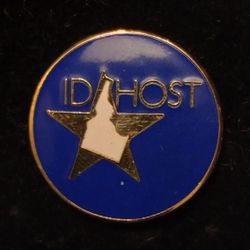Idaho Host Vintage Collectible Enamel Pinback Lapel Pin