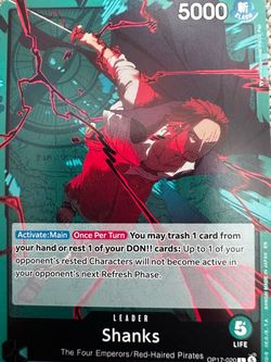 OP17 Green Shanks Deck (50 Cards + Leader) w/ Shanks SR & Red Hair Pirates!