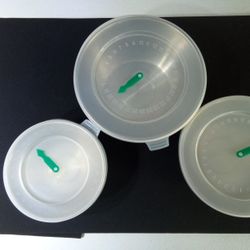 Set Nesting Stainless Steel Mixing Bowls w/ Date Lids Storage Food Prep Kitchen