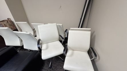 Leather White chairs