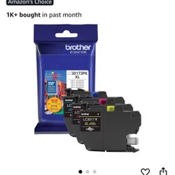 Brother Printer LC30173PK High Yield XL 3 Pack Ink Cartridges- 1 Ea: Cyan/Magenta/Yellow Ink