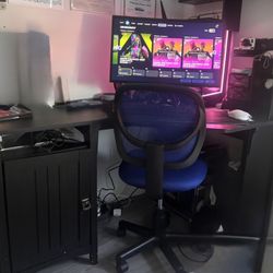 55W Corner Office Desk with Storage