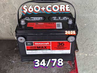 Car Battery Group Size 34/78
