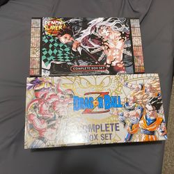 demon slayer and dragon ball z box sets (note selling together)