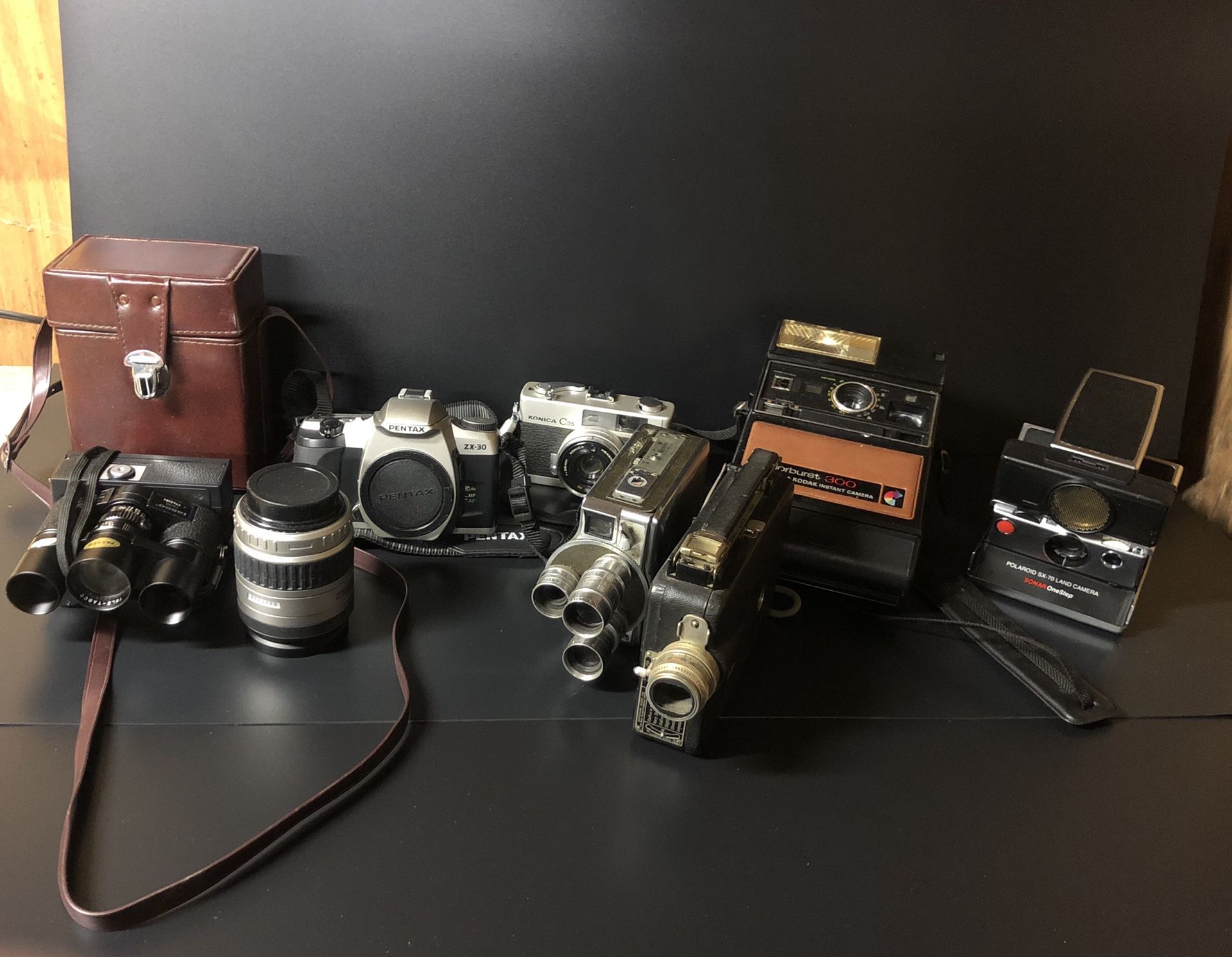 Vantage camera lot of 7 Kodak. Tasco konica keystone pentax