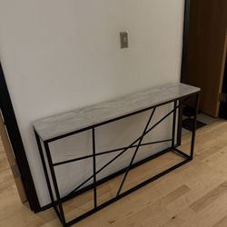 Faux Marble Console Table
