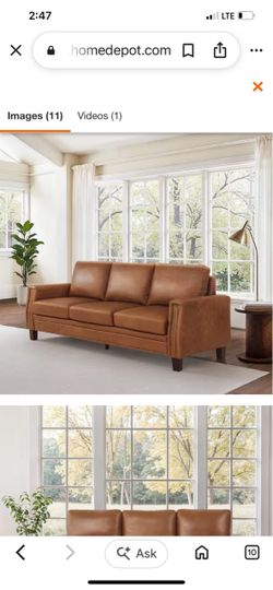 Brand new real leather sofa