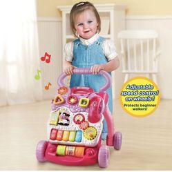 VTech Sit-to-Stand Learning Walker (Frustration Free Packaging), Pink