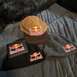 Redbull Athlete Only Hat Beanies And Wallet Bundle 
