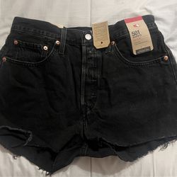 Levi’s Black Denim Shorts