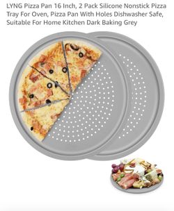 Non-Stick Pizza Pan Crisper Tray