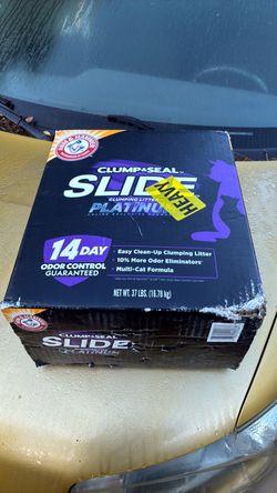 Arm & Hammer Clump & Seal Slide Platinum Cat Litter 37 lbs