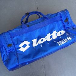 Vintage Lotto Italia Soccer Master Duffle Equipment Bag