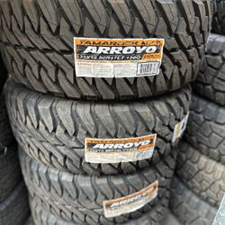 Set 33X12.50R17 Arroyo MT Brand New Tires Mounted And Balanced Montadas Y Balanciadas Gratis 