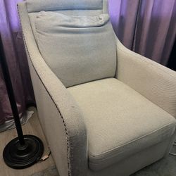 Beige Swivel Chair