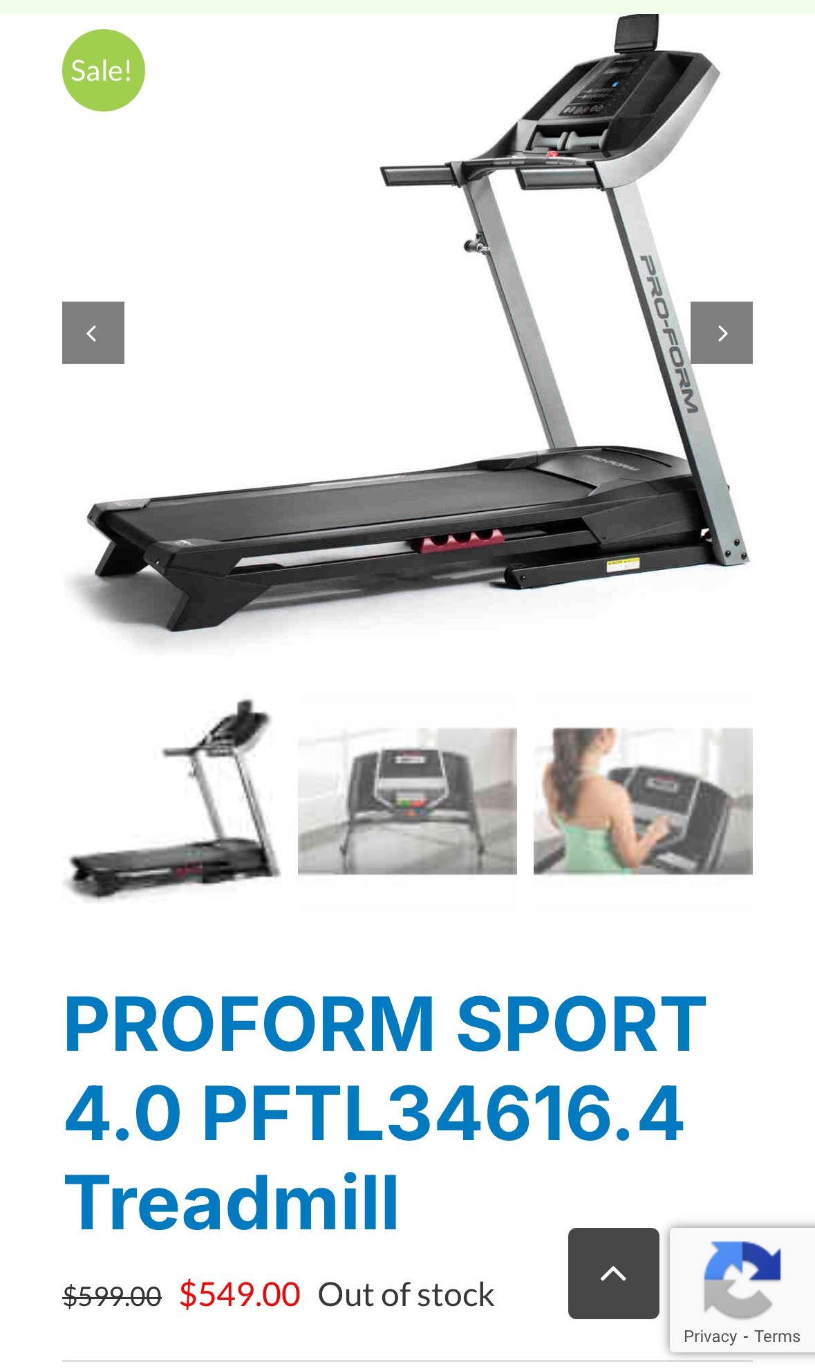 PROFORM SPORT 4.0 PFTL34616.4 Treadmill