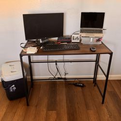 Brown Folding Desk