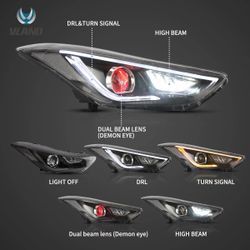 Hyundai Elantra (MD/UD/JK) Vland Headlight Year 2011-2015