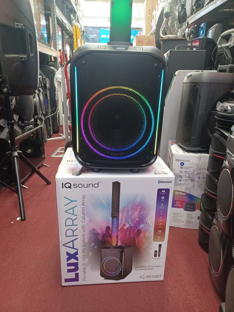 Portable Bass Box Bluetooth Party Speaker.  Rechargeable Battery.  Great Bass And Range.  Brand New 