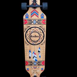 RIMABLE Bamboo Drop Through Longboard, Dream Catcher, 41inch  