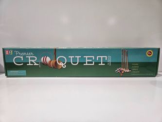 Go! Premier Croquet Set 4 Player Outdoor Lawn Game With 4 Mallets & 4 Balls