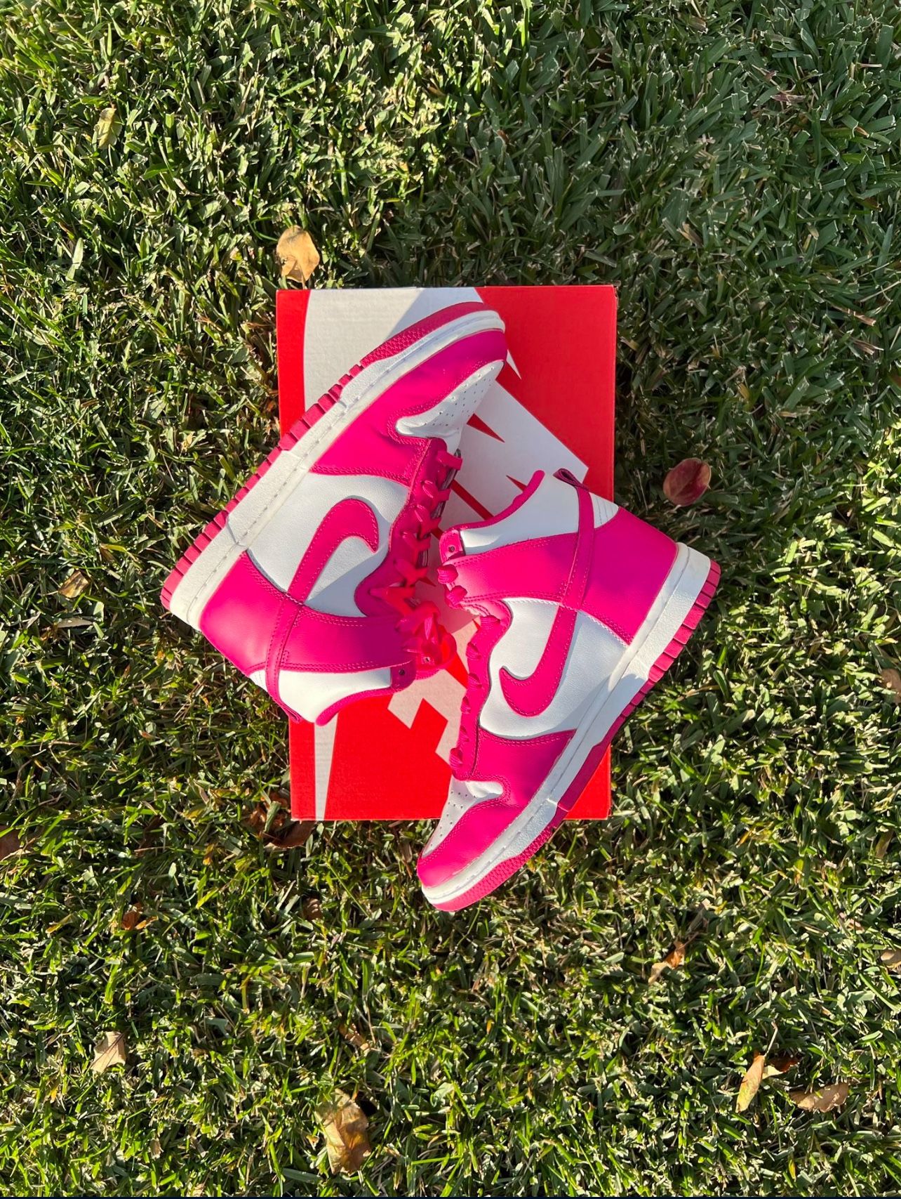 Nike Dunk High Pink Prime Fuschia Used 6.5W 