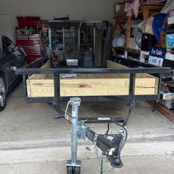 Carry-On Tractor Supply 5.5x10 Trailer With 3 Tr Rack