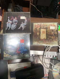 VINTAGE BLACK SABBATH CDs. used  from late 80s