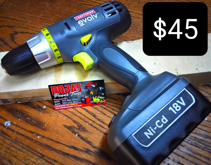 CRAFTSMAN EVOLV 18V NI-CD 3/8IN DRILL DRIVER (TOOL-ONLY)