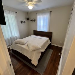 Free Queen bed frame & mattress